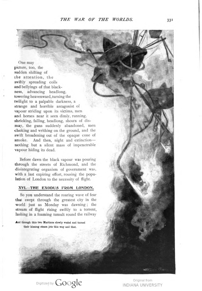 This image is a facsimile of page 331 of the sixth installment of The War of the Worlds as it was published in Pearson’s Magazine in September of 1897.