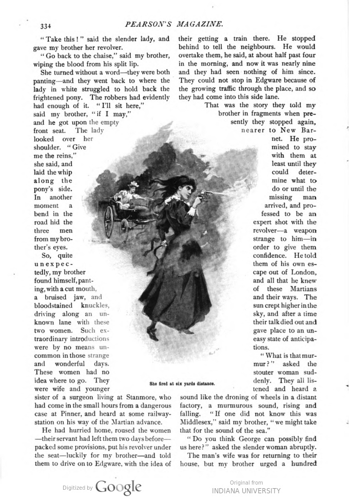 This image is a facsimile of page 334 of the sixth installment of The War of the Worlds as it was published in Pearson’s Magazine in September of 1897.