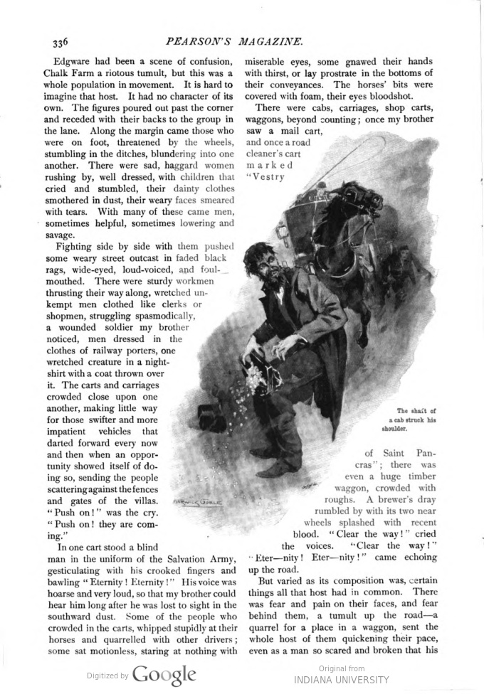This image is a facsimile of page 336 of the sixth installment of The War of the Worlds as it was published in Pearson’s Magazine in September of 1897.
