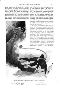 This image is a facsimile of page 609 of the third installment of The War of the Worlds as it was published in Pearson’s Magazine in June of 1897.
